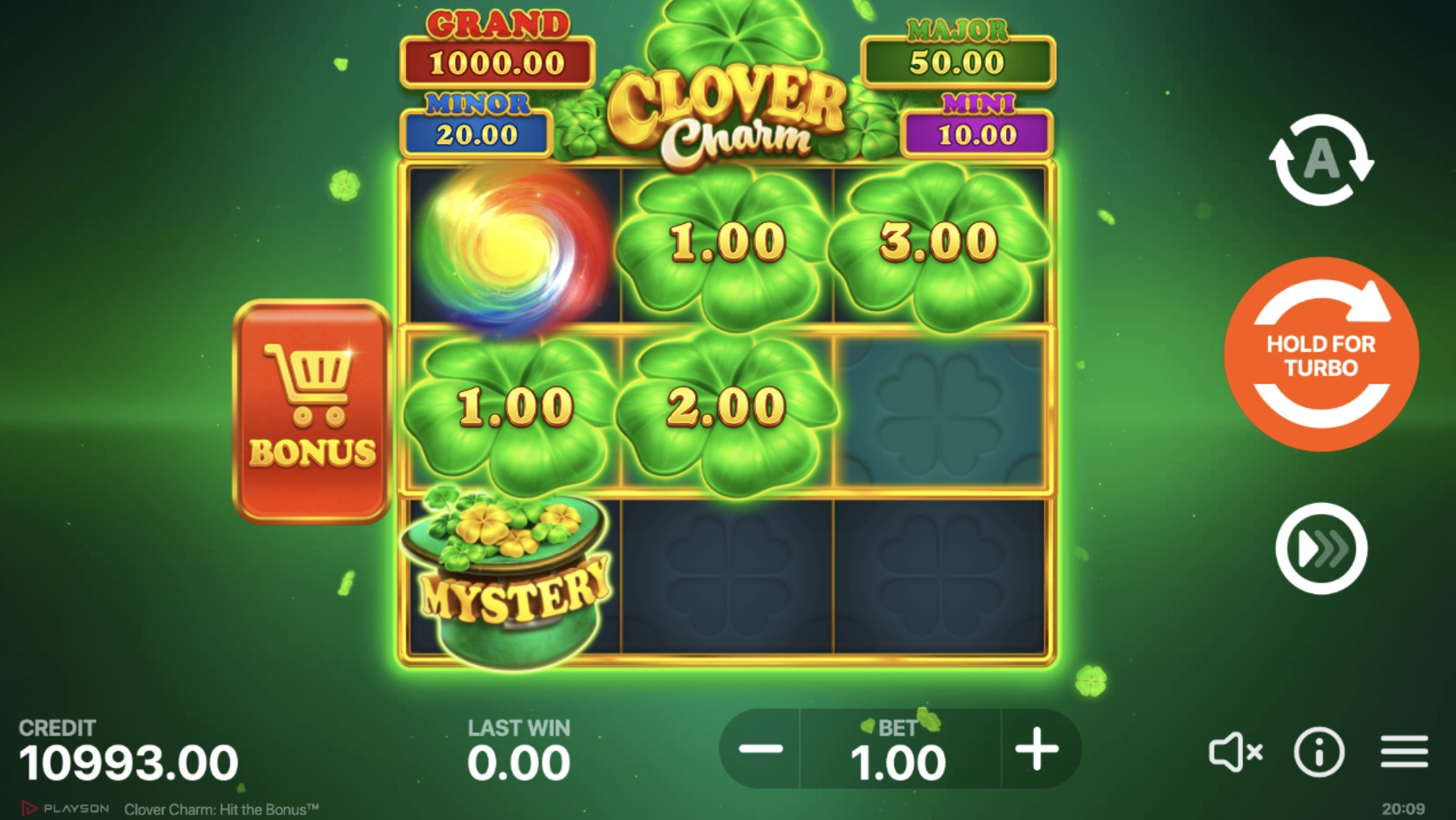   Clover Charm: Hit the Bonus  Playson    